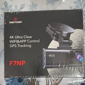 4K Dash Cam with GPS - Black